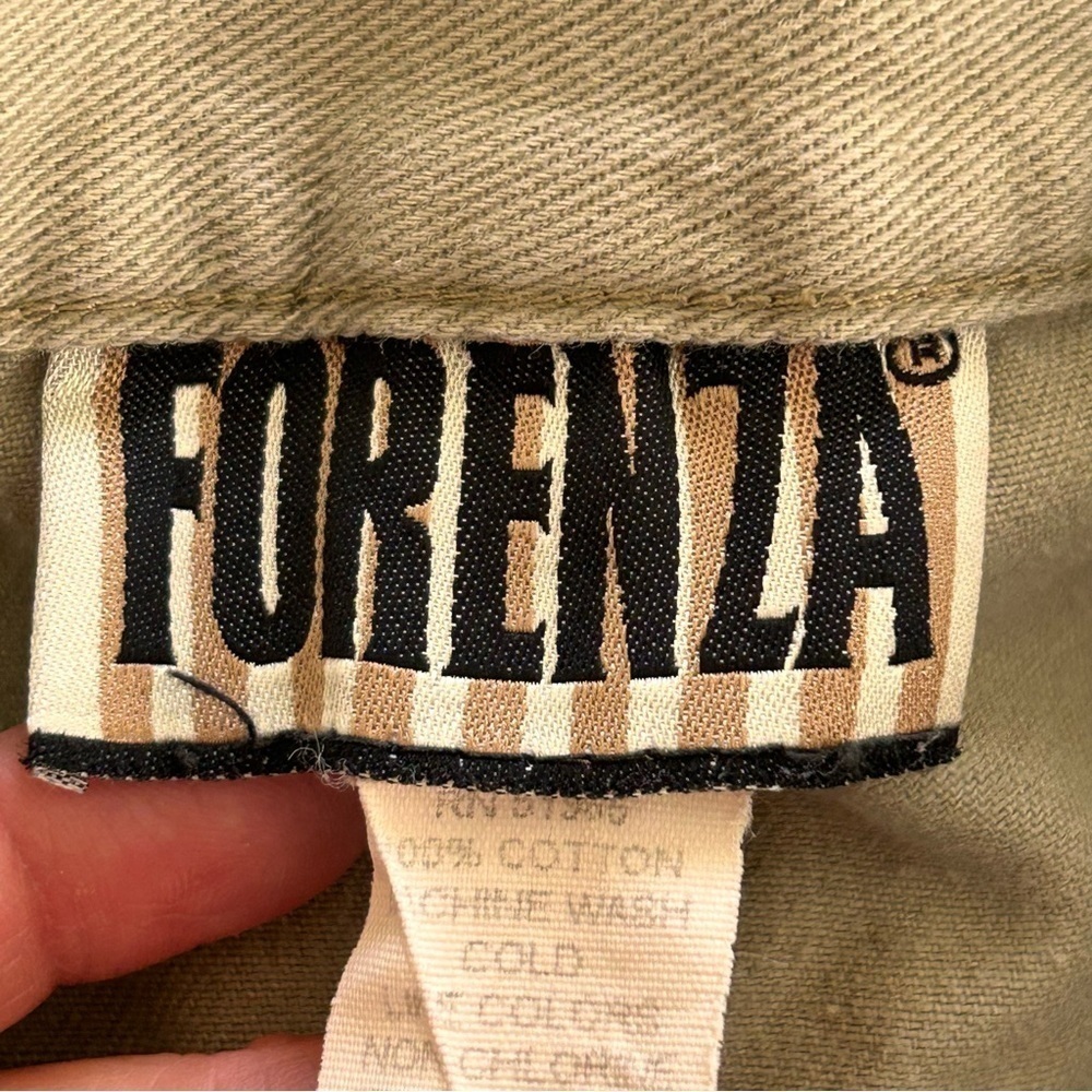 FORENZA VTG Denim Midi Skirt Olive Gray Women Size 3 - Picture 8 of 10